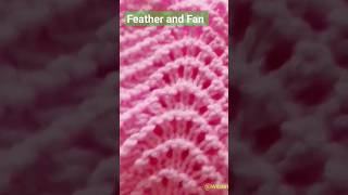 Easy Knitting pattern - Feather and Fan
