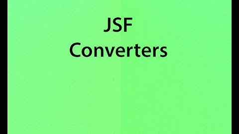 v35 JSF converters