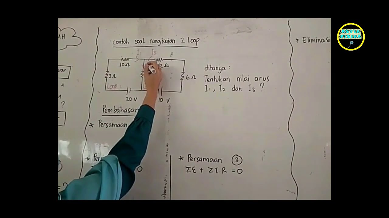 Materi & Pembahasan Soal Fisika Kelas 12 SMA/MA - Hukum Kirchoff - YouTube