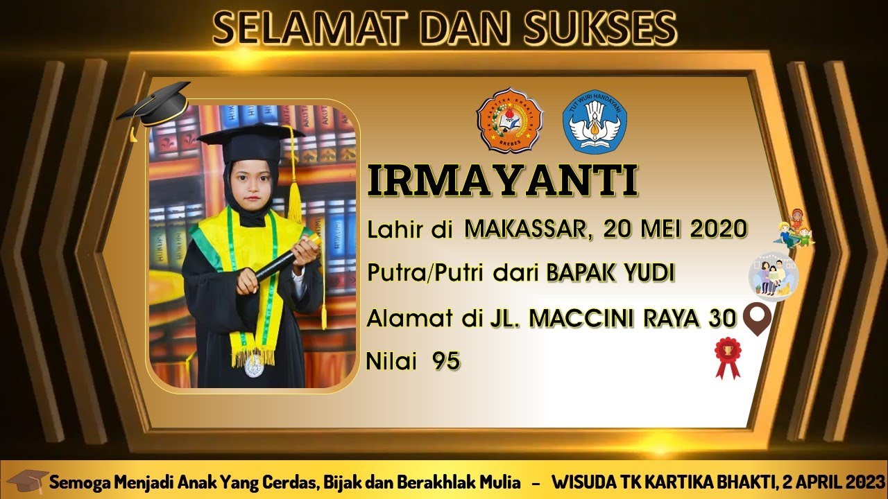 Template Gratis Slide Animasi Wisuda Tk Sd Smp Dengan Power Point 17