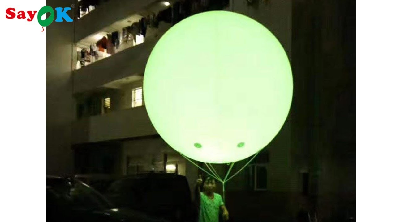 PVC Inflatable Helium Sky Balloon with RGB Lights and Remote controller