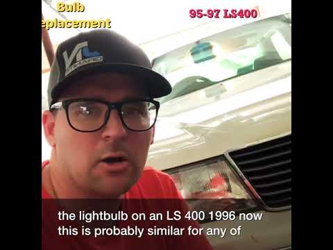 Repair: LS400 Headlight Bulb. Easy. Lexus 1995-1997. Fixed