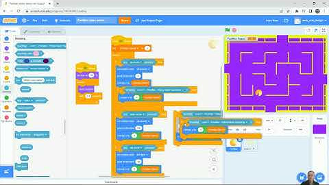 PacMan 05 - Make PacMan stay within the walls of the Maze - Make a Video Game in Scratch