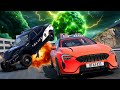 Alien Orb ATTACKS City &amp; SMASHES Cars in BeamNG Drive Mods!