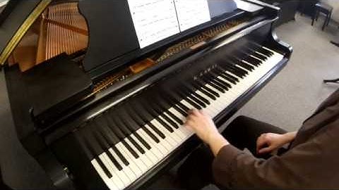 Two-Part Invention in D Minor by J. S. Bach - Left Hand Only