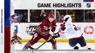 Blue Jackets @ Coyotes 2\/19 | NHL Highlights 2023