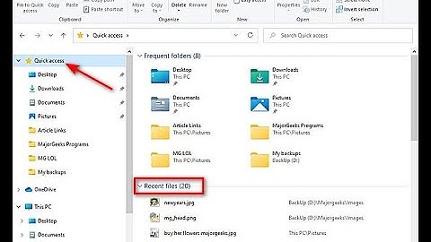 How to View Recent Files in Windows 10