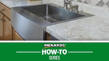 How To Install a Farmhouse Retrofit Sink | Menards Kitchen Remodel