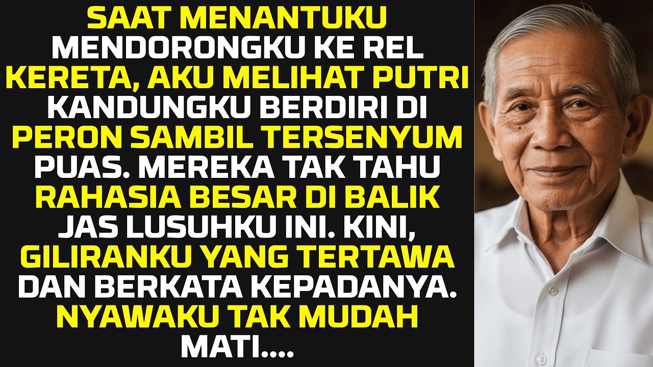 Anakku SENYUM Saat Suaminya Dorong Aku Ke Rel KERETA Demi Warisan, Tapi Saat Aku Muncul Di Kantor...