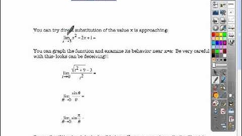 2.2 Lecture - The Limit of a Function - AP Calculus