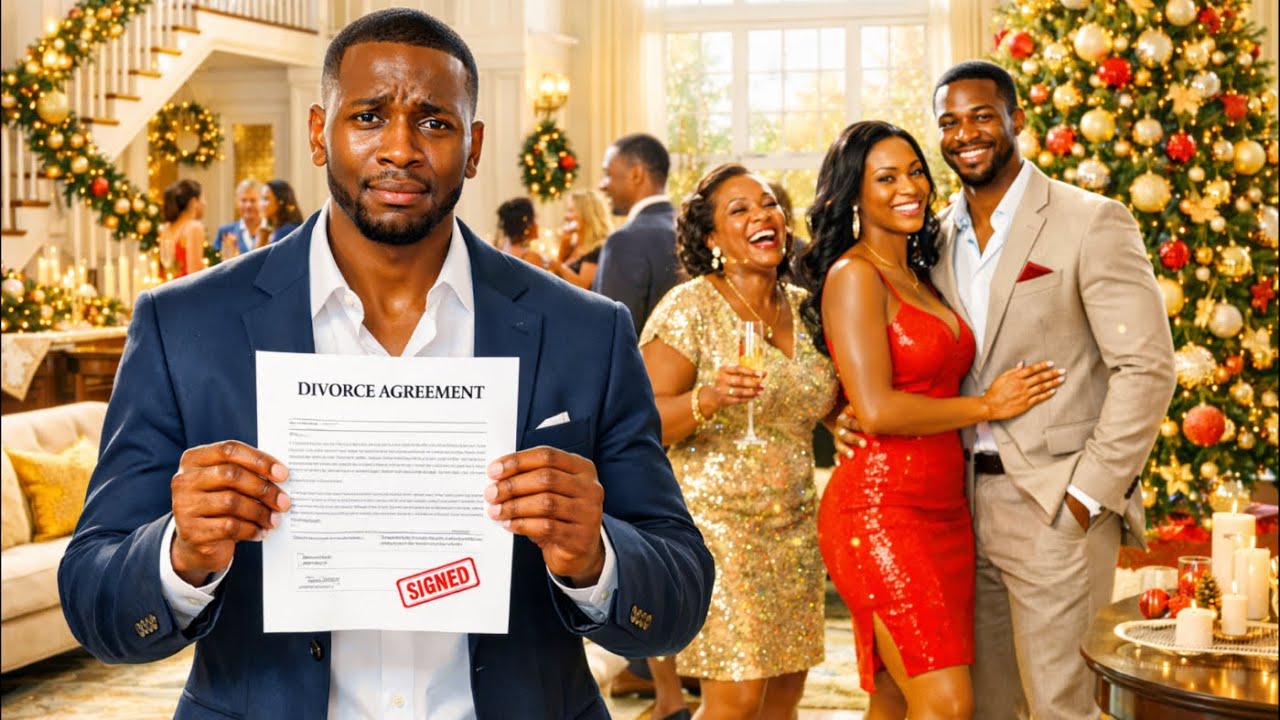 In Tears, He Signs the Divorce Papers at Christmas Party — Her entire Family Laughed Unaware He is