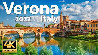 Verona 2022, Italy Walking Tour (4k Ultra HD 60fps) - With Captions