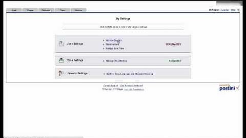 Quarantine Email Settings