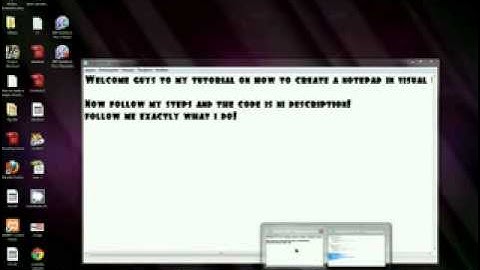 How to create a notepad in Visual Basic 2010(VB)