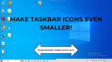 How to enable Taskbar Small Icons on Windows 10 without Activating Windows | Enable/Disable it