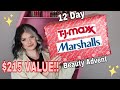 TJMAXX AND MARSHALLS 12 DAY BEAUTY ADVENT CALENDAR 2022 | DIY CALENDAR UNBOXING | Vanessa Lopez