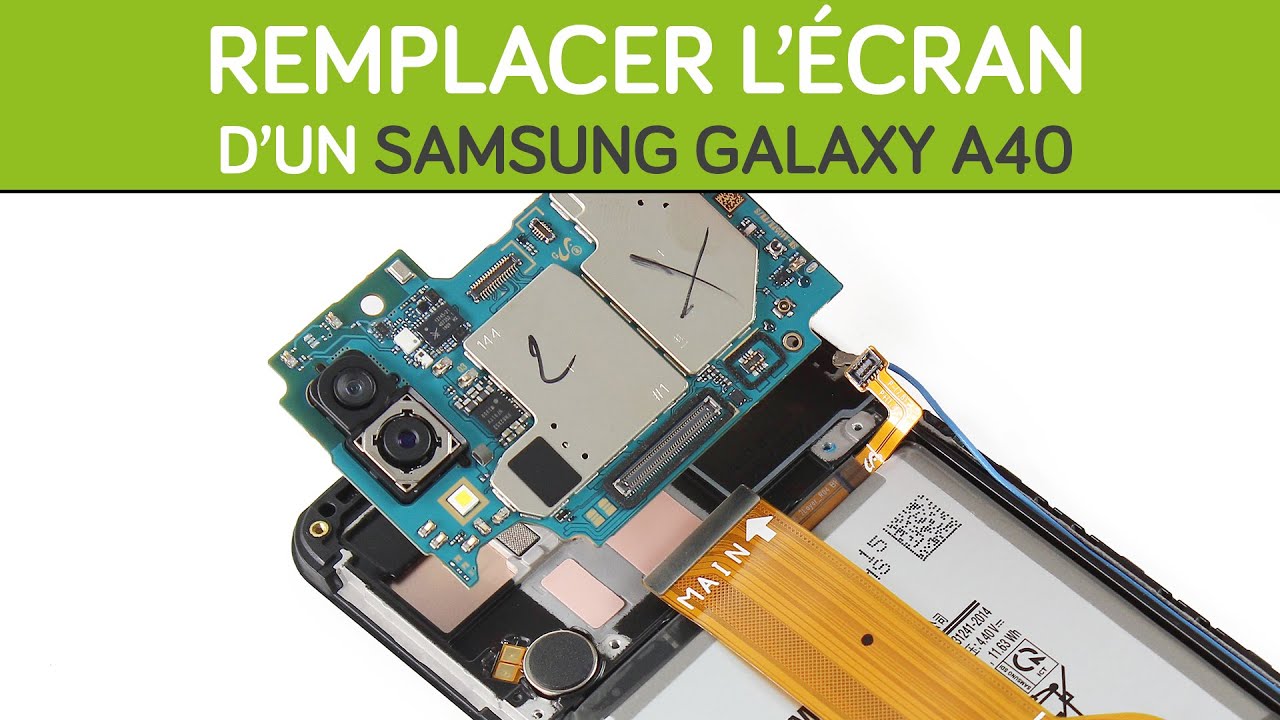 Comment remplacer l'écran Samsung Galaxy A40 - YouTube