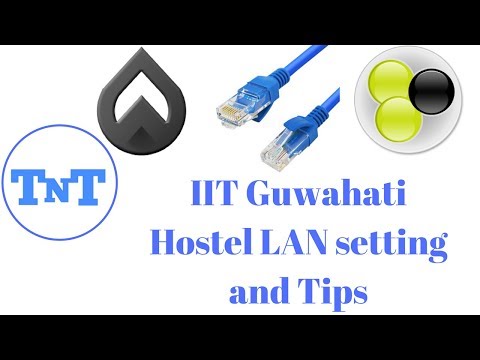 IIT Guwahati Hostel Lan and Network Setting in Windows