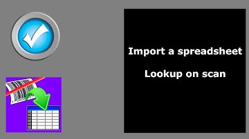 Scan to Spreadsheet import and lookup on scan