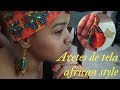 Pendientes o  "ARETES DE TELA" "WAX AFRICAN EARRINGS"