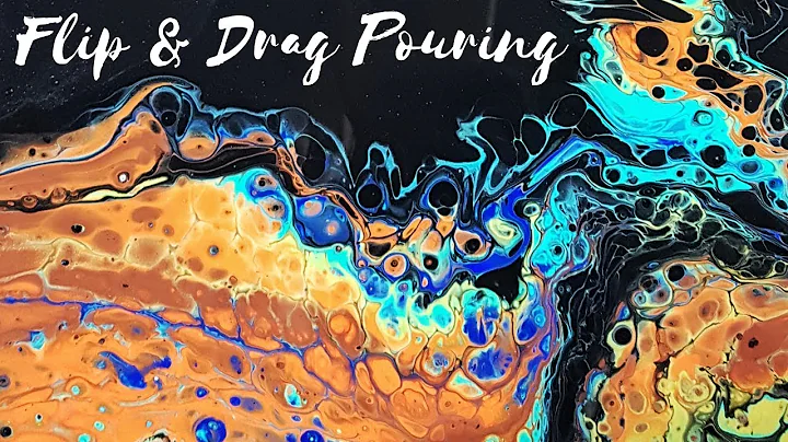 FLIP & DRAG Dirty Pour - Beautiful ACRYLIC POURING...