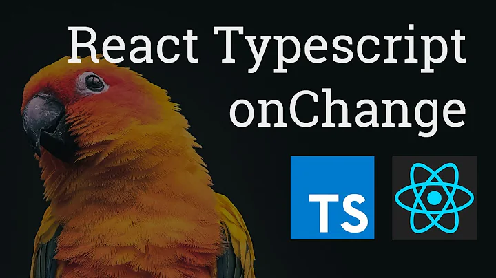 Using a Single Change Handler in React with Typescript