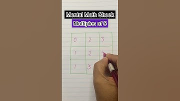 Multiples of 5 #mathhack #mathstricks #tableof5 #mathtutor #mathtricks #mentalmath #shortsviral