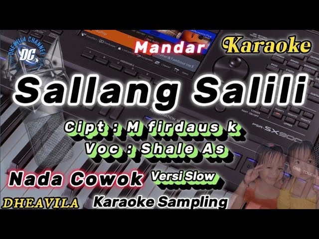 sallang salili karaoke versi slow | nada cowok class=
