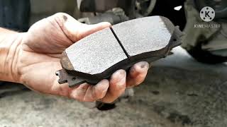 طريقة تغيير تيل الفرامل الامامي بمفتاح واحد فقط How to change the front brake pads