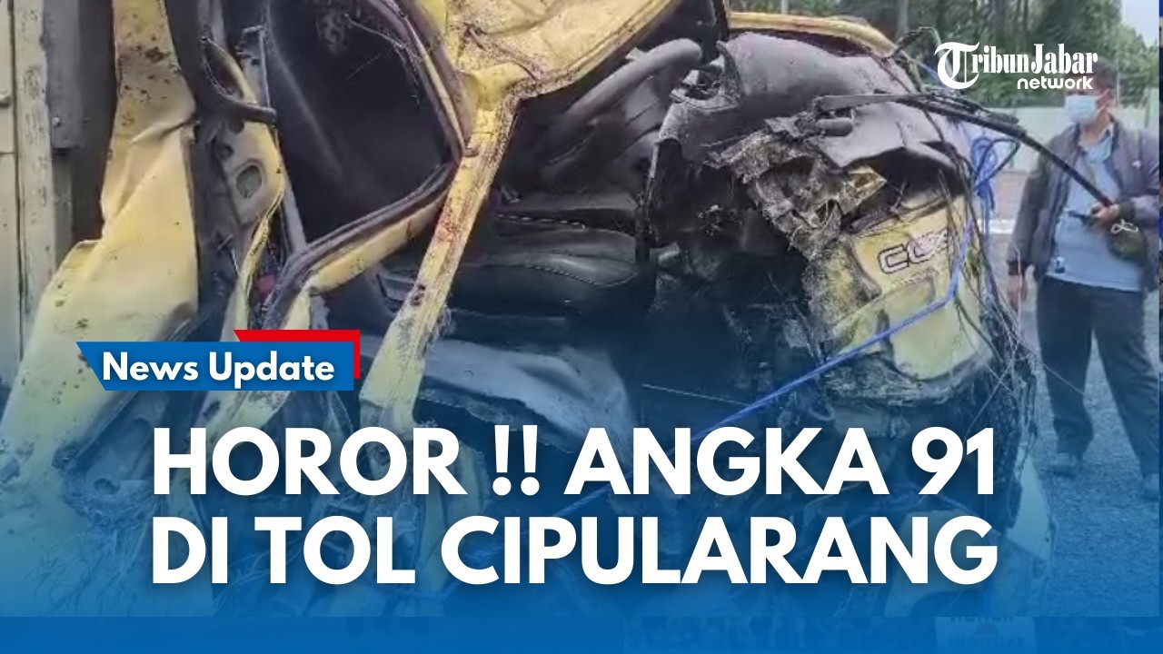 HOROR !!! Angka 91 di Tol Cipularang Renggut Nyawa Sopir Truk Meninggal Dunia Membawa Keramik