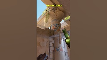 CS2 Anubis Retake Combo Three Nades To Use #shorts