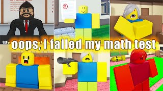 OOPS, I FAILED MY MATH TEST *All Endings, badges and Full Walkthrough* Roblox