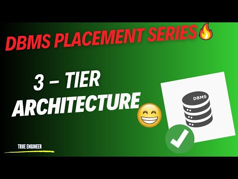 3 Tier Architecture in DBMS | DBMS Complete Course | True Engineer ...