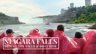 Niagara Falls 🇨🇦 in 4K | Journey Behind the Falls & Boat Cruise (Red Poncho Experience!)