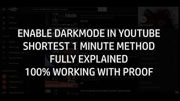 How To Activate Dark Mode On Youtube. Easy Method(100% Working)