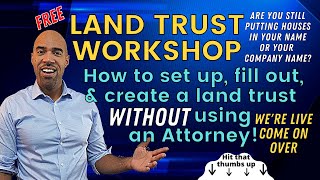 How to set up-use Land trusts-Stop buying house in your name OR-LLC