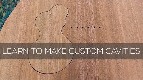 Creating Custom Control Cavities - Glander DIY Custom Electric Guitars