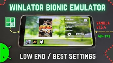 WINLATOR Bionic v10 op een Android-telefoon in het lagere segment: de beste instellingen!
