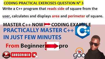 CODING IN C++//PRACTICAL EXERCISE Q3// WRITE C++ PROGRAM TO DISPLAY #AREA AND #PERIMETER OF #SQUARE