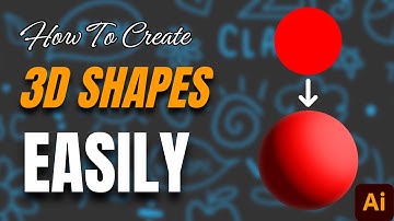 Adobe Illustrator for Beginners: How To Create 3D Shapes / 3D Spheres - 2 Methods