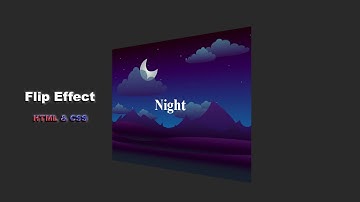 Эффект разворота при наведении используя HTML&CSS шаг за шагом || Flip Effect using HTML&CSS