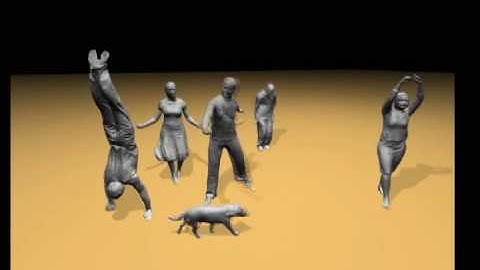 Motion Capture Using Joint Skeleton Tracking and Surface Estimation (CVPR 2009)