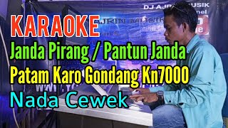 Janda Pirang | Pantun Janda [Karaoke] Patam Gondang Kn7000 - Nada Wanita