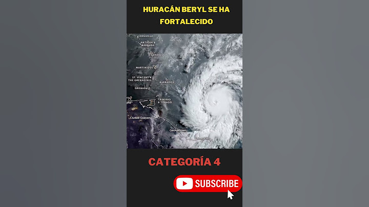 Huracán Beryl se ha fortalecido, categoría 5?.#Beryl#Huracan#