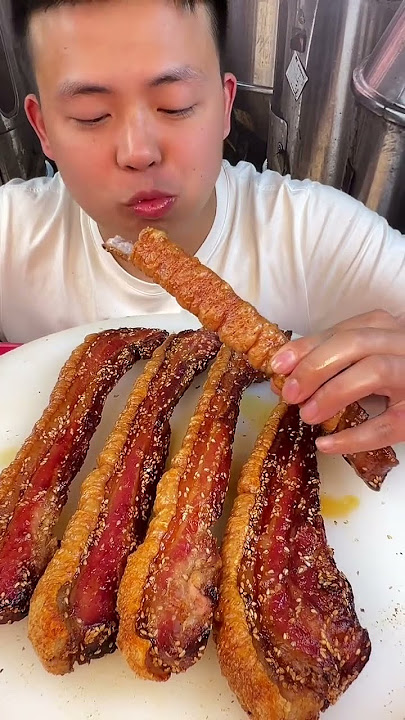 Crispy pork belly, the king of barbecue, 🔪🐂 #shorts #beef #brisket #butcher #butchering #151