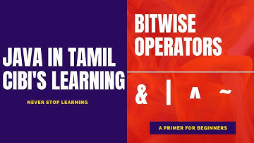 Java in Tamil Bitwise operators