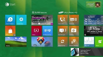 Windows 8 - Metro Style Glass UI - Start Screen