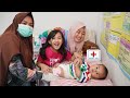 BAYI AZAM SUNTIK IMUNISASI LAGI 👶 Lanjut Jajan es krim,Permen yupi | Salsa and Family