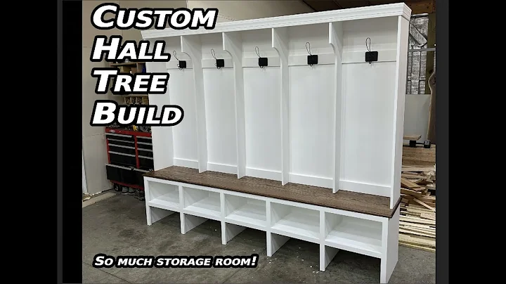 Custom Hall Tree Build || MASSIVE Custom Cabinetry || How to Woodworking