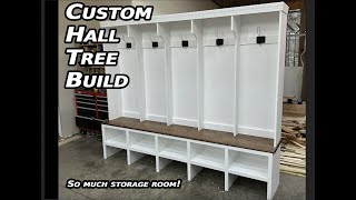 Custom Hall Tree Build || MASSIVE Custom Cabinetry || How to Woodworking by Matt Montavon (MMCC_Woodshop) 3,228 views 1 year ago 18 minutes